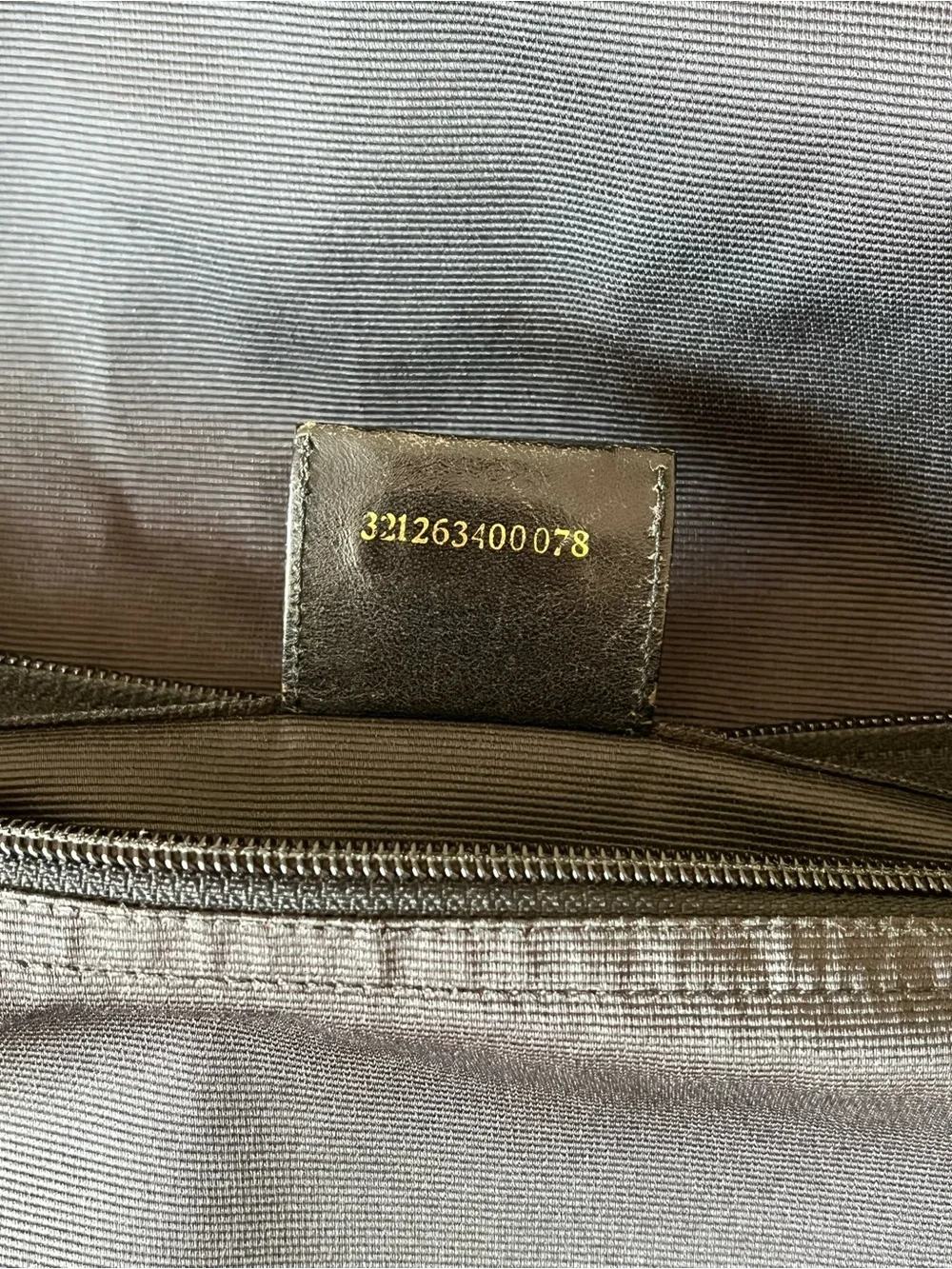 Fendi Black Canvas Messenger Bag with Logo Strap